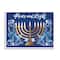 Stupell Industries Peace & Light Floral Hanukkah Menorah Framed Giclee Art